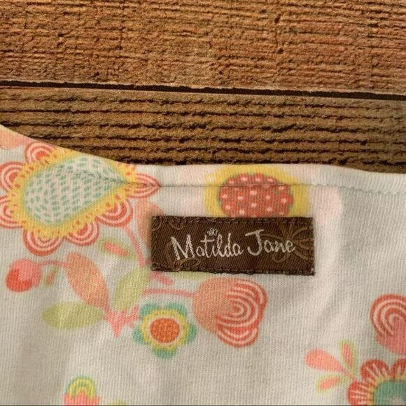 Matilda Jane Outfit Flower Print Sleeveless Top With Geometric Print Pants - Picture 11 of 16